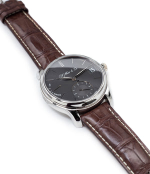 buy H. Moser & Cie. Perpetual Calendar 1341 platinum preowned independent watchmaker watch at A Collected Man