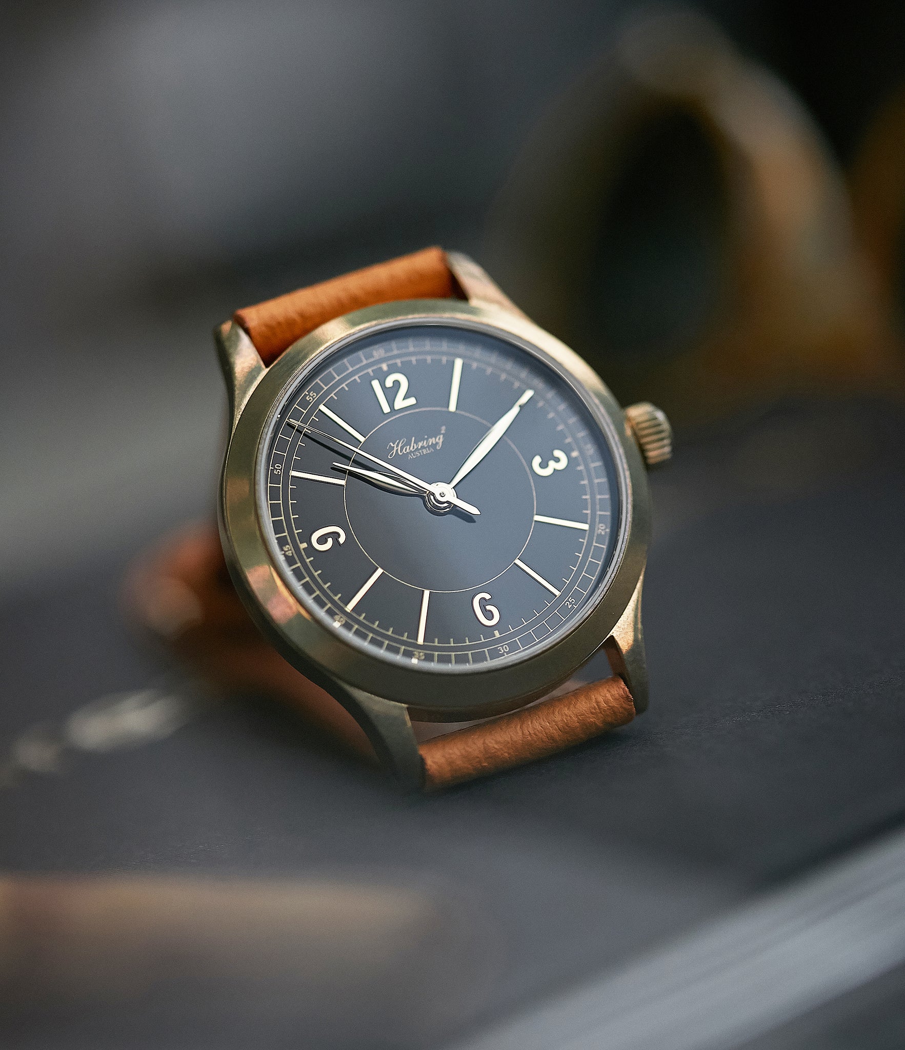 shop Habring2 Erwin LAB 01 Massena LAB Limited Edition bronze independent watchmaker dress watch for sale online at A Collected Man London UK rare watches