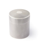 Hermès by Ravinet d'Enfert silver engine-turned cigarette pot canister box for sale online A Collected Man London UK specialist of rare collectable objects