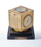 Paul Dupre Lafon Hermes Paris Compendium 8-day Art Deco brass calendar desk clock for sale online at A Collected Man for collectors of rare objects