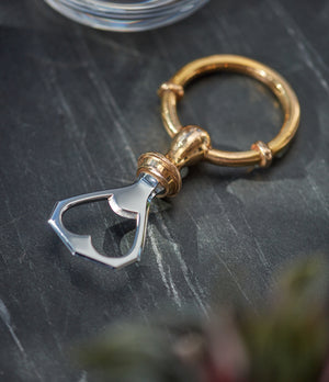 selling vintage luxury Hermès two-tone equestrian horse-bit bottle opener for sale online A Collected Man London UK specialist of rare collectable objects