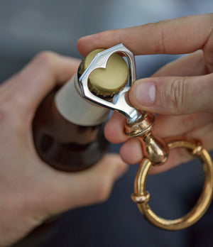 vintage luxury Hermès two-tone equestrian horse-bit bottle opener for sale online A Collected Man London UK specialist of rare collectable objects
