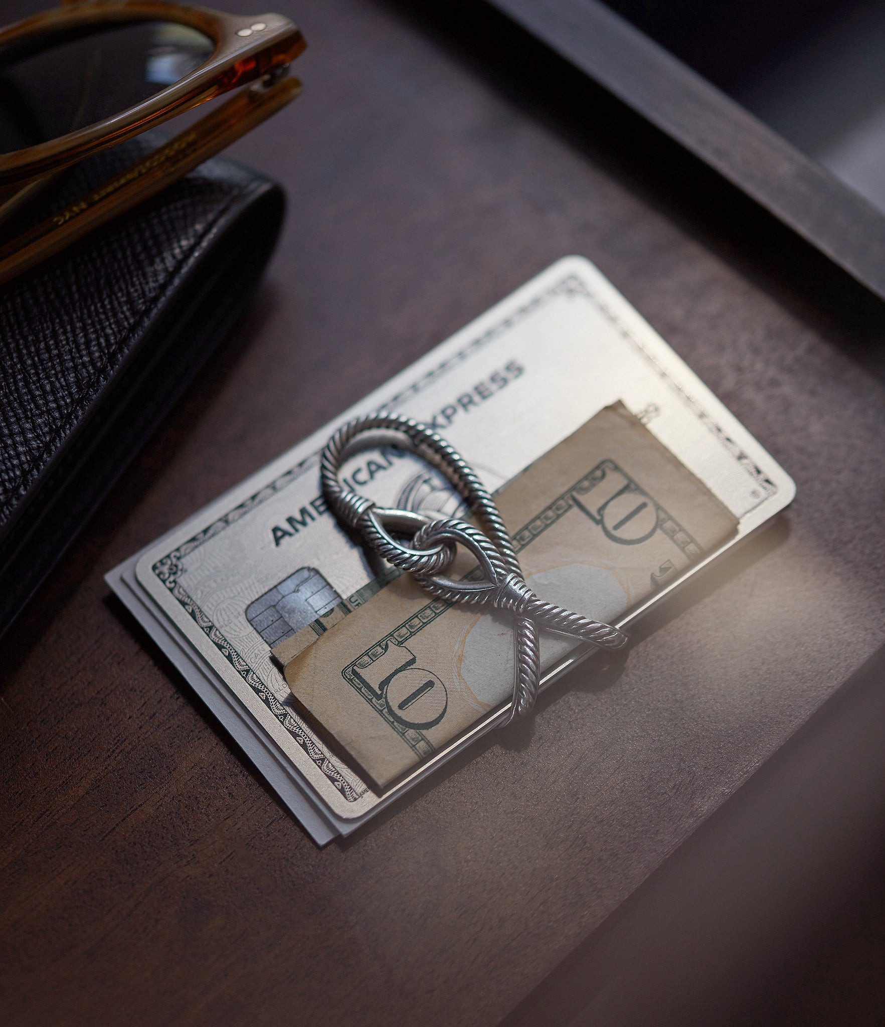 Leather Money Clip Wallet For Mens, Card Holder - The Keller