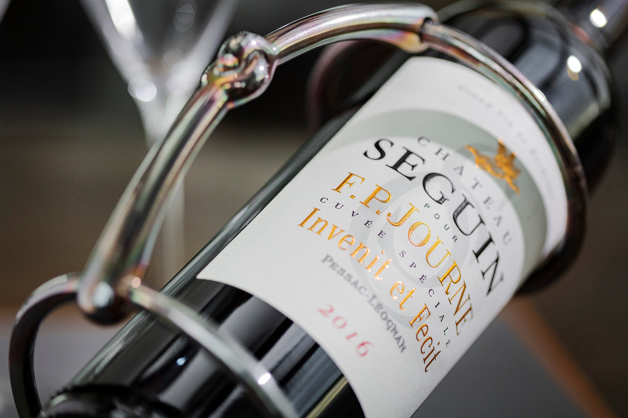 Rare vintage hermes silver wine bottle holder available to buy from A Collected Man London