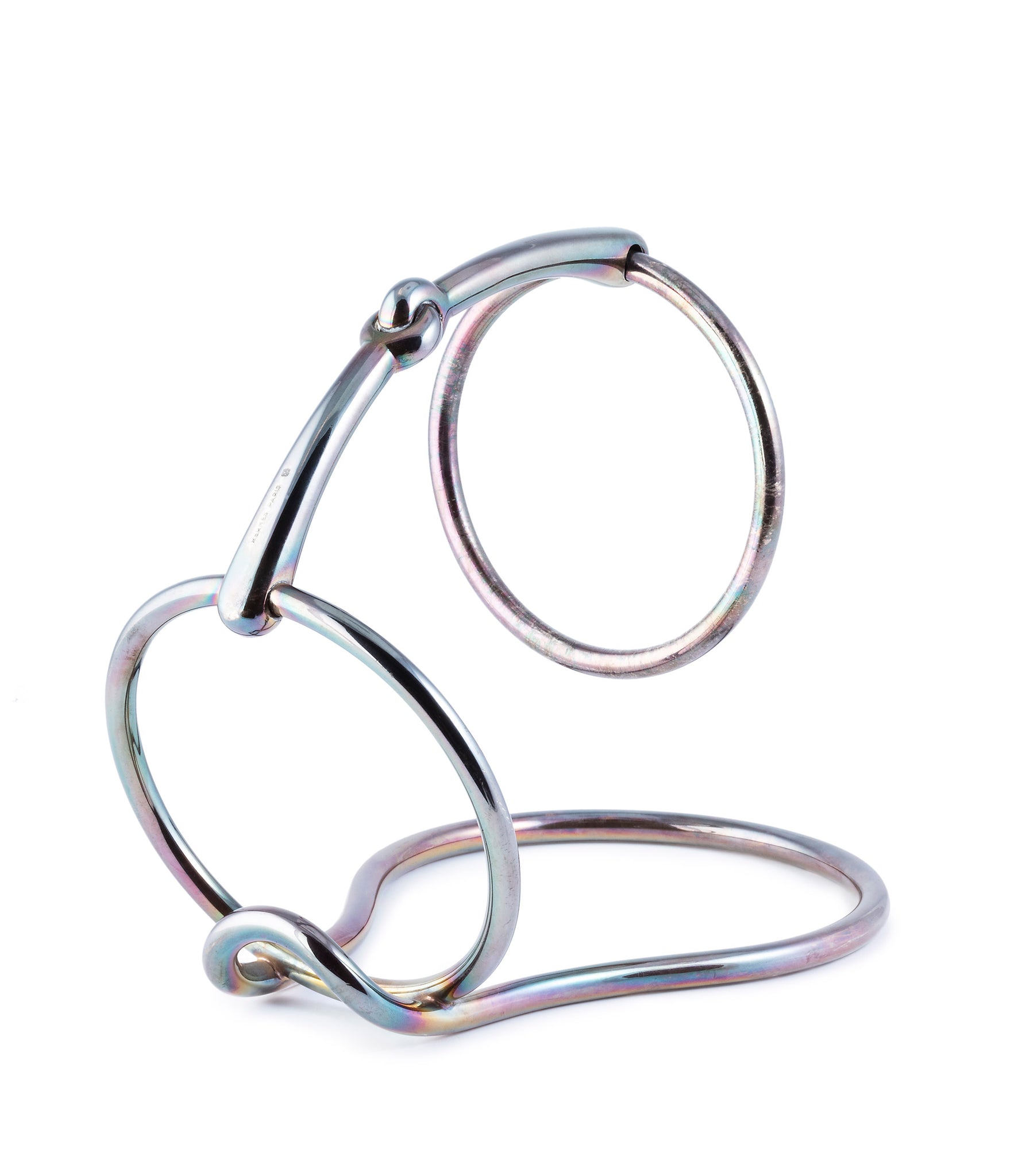 Rare vintage hermes silver wine bottle holder available to buy from A Collected Man London