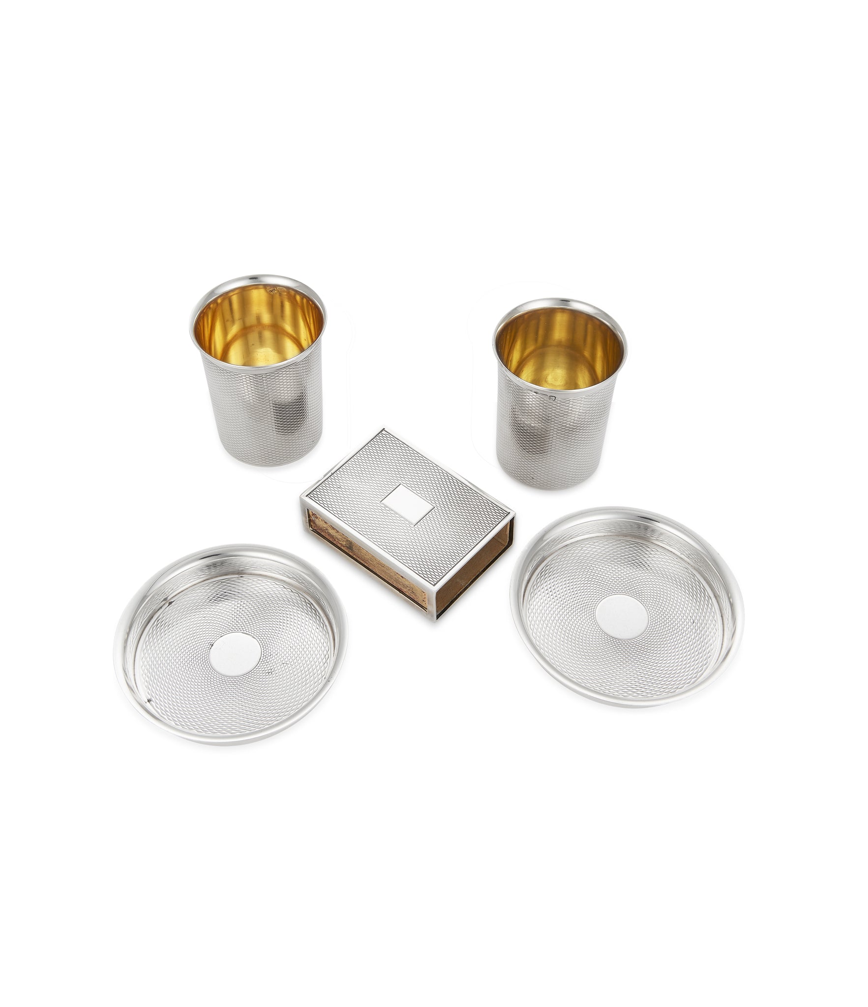 Hermès Smoking Set | silver gilded