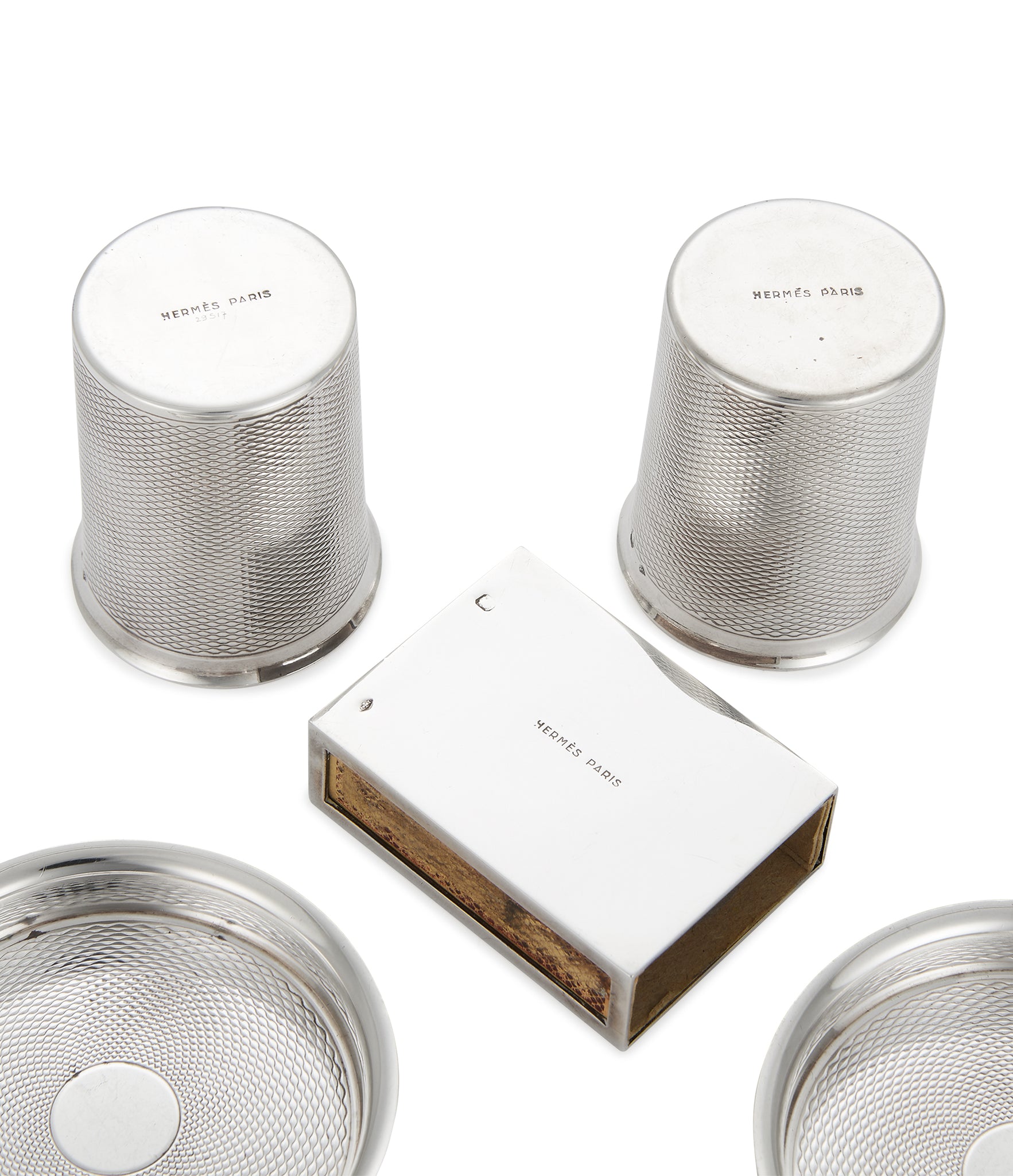 Hermès Smoking Set | silver gilded