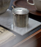 Hermès silver cigarette pot engine-turned motif men's collectable rare find