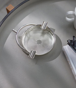 vintage Hermès Paris silver d'argent tastevin-style cigar holder ashtray A Collected Man