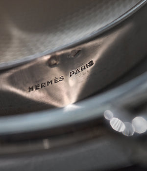 silver hallmarked Hermès Paris argent tastevin-style cigar holder ashtray A Collected Man