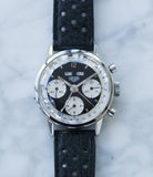 selling vintage Heuer Carrera 2546NS Dato 12 panda dial triple calendar chronograph most complicated Heuer watch for sale online at A Collected Man London UK specialist of rare watches
