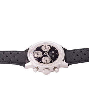 for sale vintage Heuer Carrera 2546NS Dato 12 panda dial triple calendar chronograph most complicated Heuer watch for sale online at A Collected Man London UK specialist of rare watches