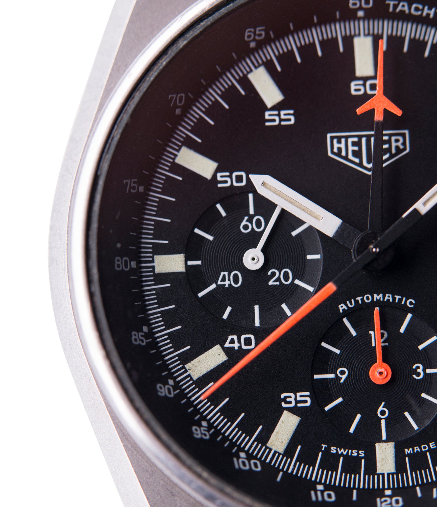510.533 Heuer Audi Sport vintage steel chronograph watch for sale online at A Collected Man London UK specialist of rare vintage watches