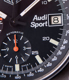 vintage Heuer 510.533 Audi Sport vintage steel chronograph watch for sale online at A Collected Man London UK specialist of rare vintage watches