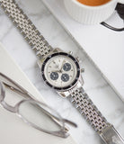 Autavia 2446 C SN Heuer silver dial rare chronograph test dial Valjoux 72 watch