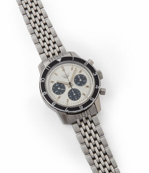 Valjoux 72 watch 2446 C SN Heuer Autavia silver dial rare chronograph test dial
