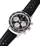 selling vintage Heuer Autavia Rindt 2446 rare steel chronograph sport racing watch Valjoux 72 movement