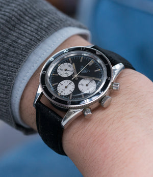 vintage wristwatch Heuer Autavia Rindt 2446 rare steel chronograph sport racing watch Valjoux 72 movement