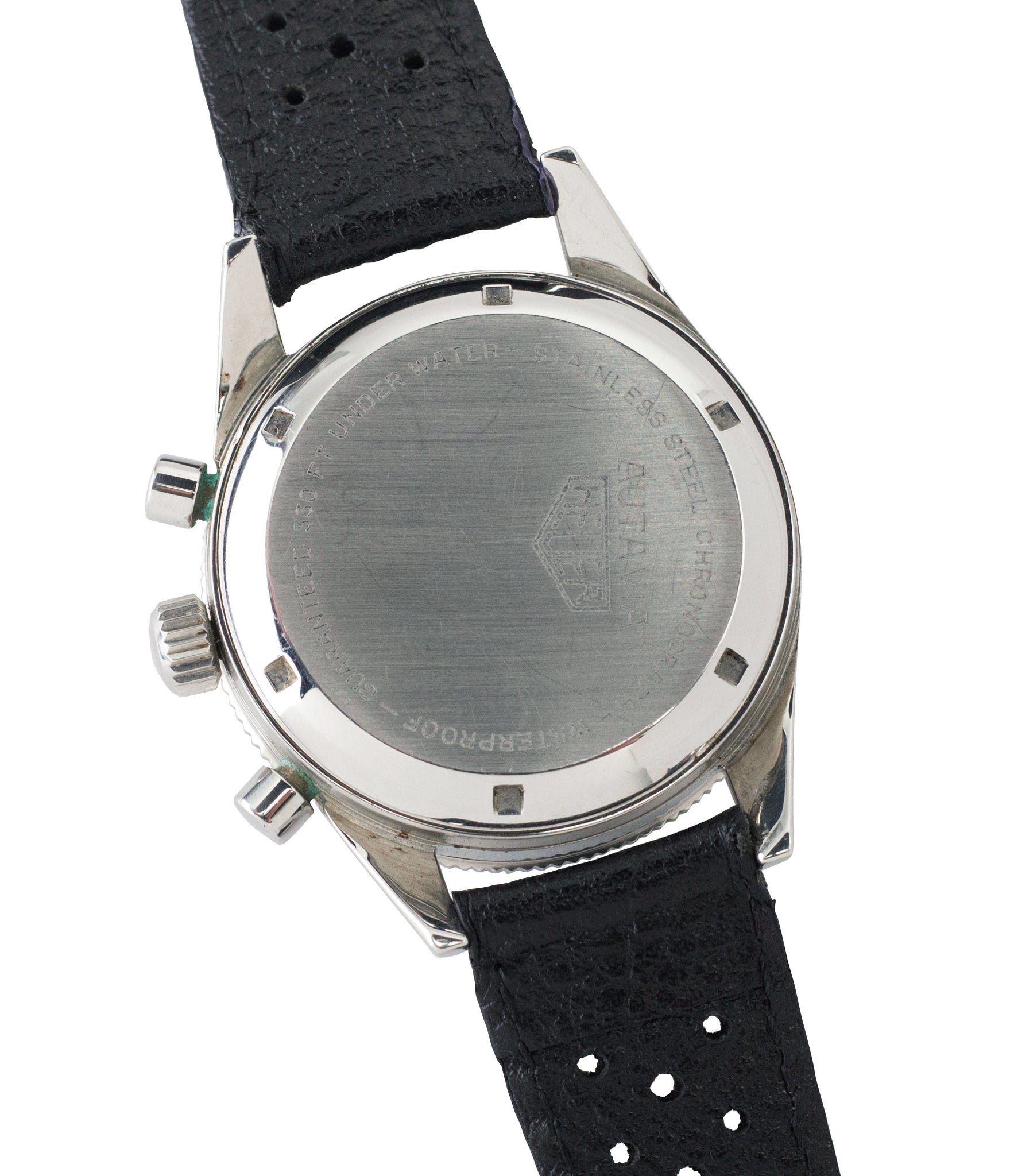 steel vintage Heuer Autavia Rindt 2446 Valjoux 72 manual-winding steel sport chronograph watch for sale online at A Collected Man London UK vintage rare watch specialist