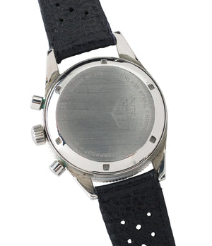 steel vintage Heuer Autavia Rindt 2446 Valjoux 72 manual-winding steel sport chronograph watch for sale online at A Collected Man London UK vintage rare watch specialist