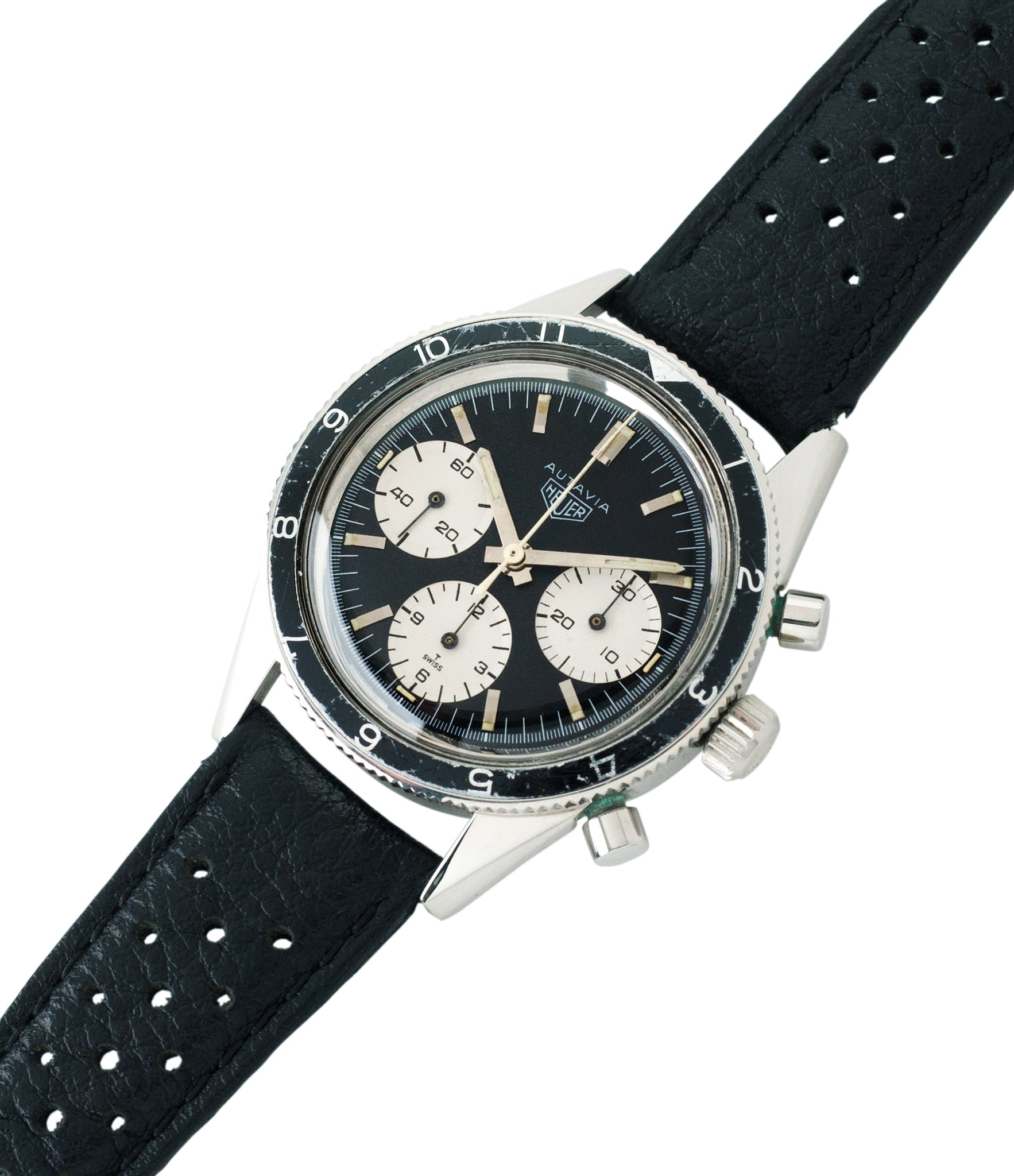 for sale vintage Heuer Autavia Rindt 2446 Valjoux 72 manual-winding steel sport chronograph watch for sale online at A Collected Man London UK vintage rare watch specialist
