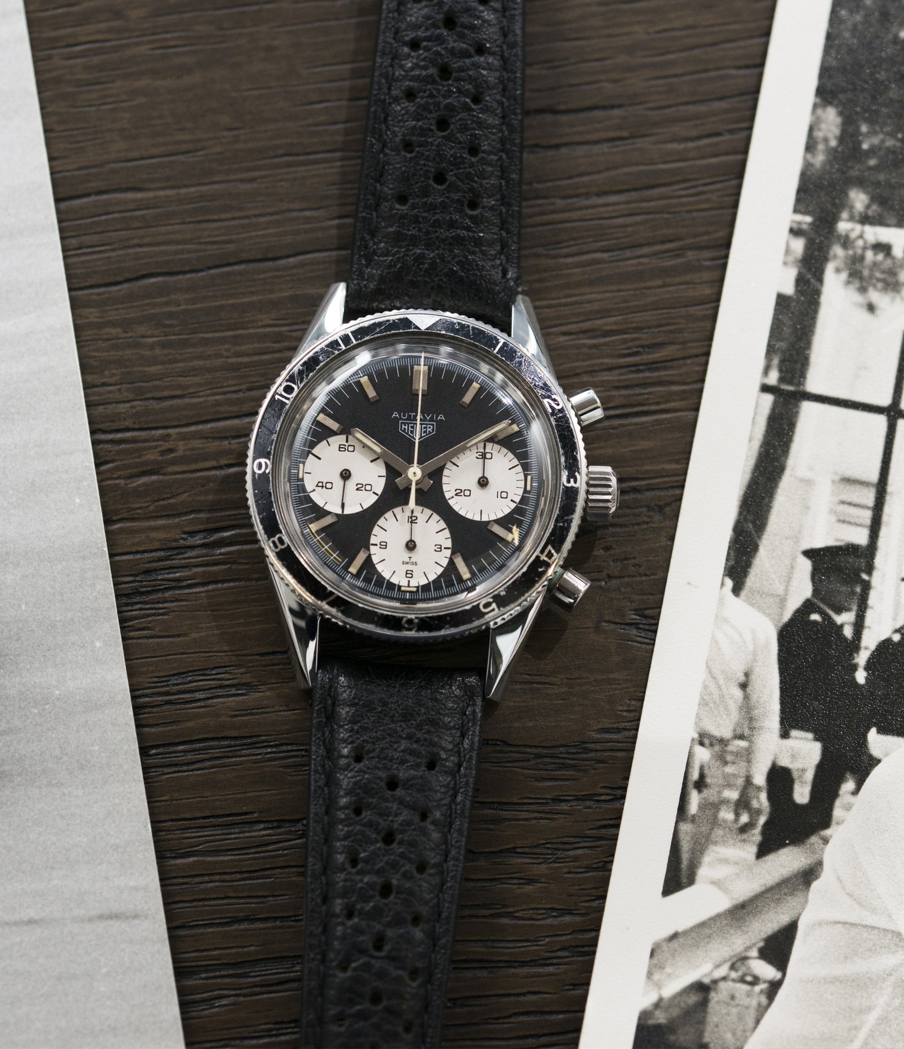 for sale Heuer Autavia Rindt 2446 Valjoux 72 manual-winding steel sport chronograph watch for sale online at A Collected Man London UK vintage rare watch specialist
