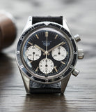 vintage racing Heuer Autavia Rindt 2446 Valjoux 72 manual-winding steel sport chronograph watch for sale online at A Collected Man London UK vintage rare watch specialist