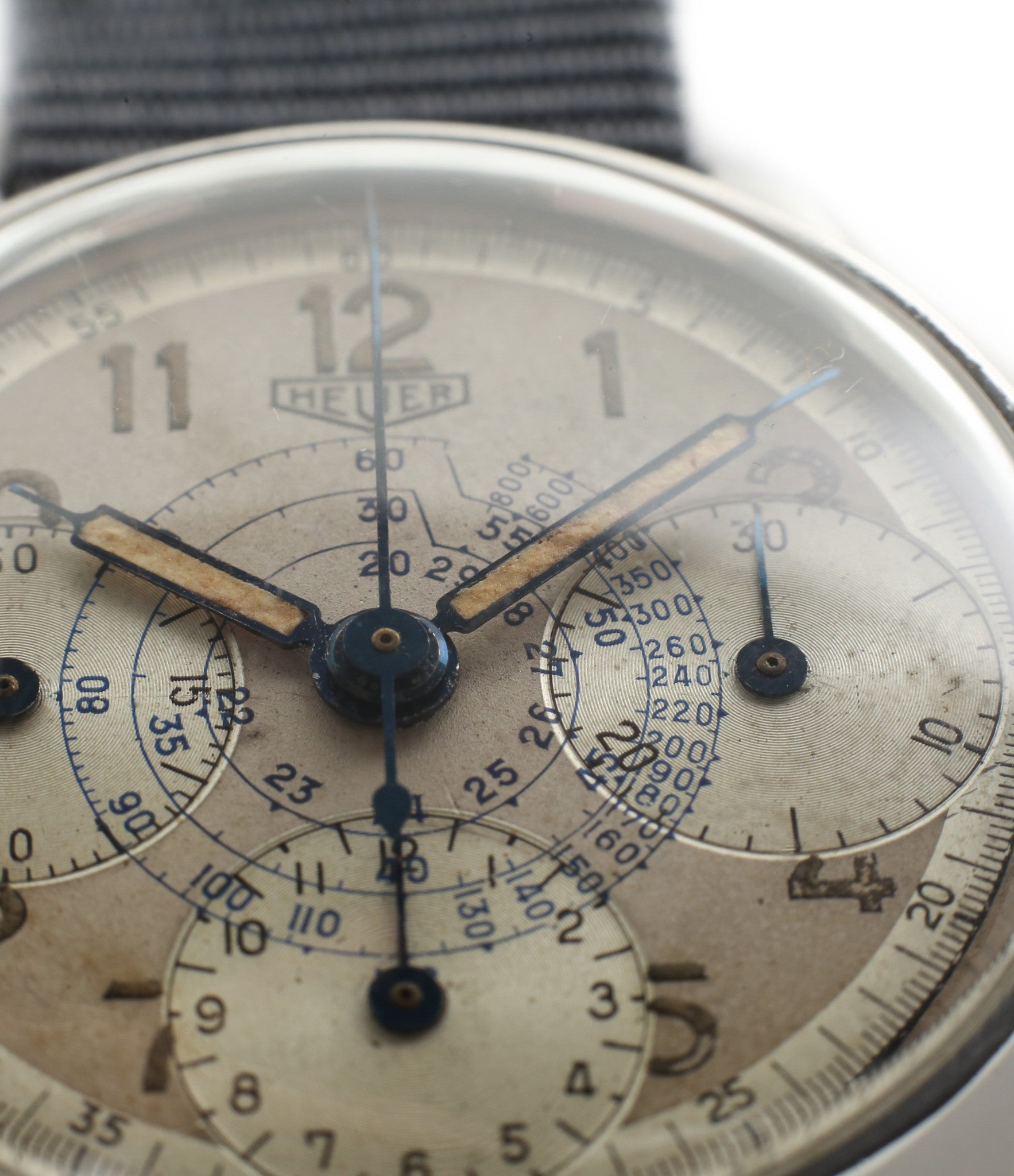 tachymeter vintage Heuer Chronograph steel watch online at A Collected Man London