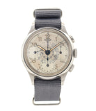 buy vintage Heuer Chronograph steel watch online at A Collected Man London