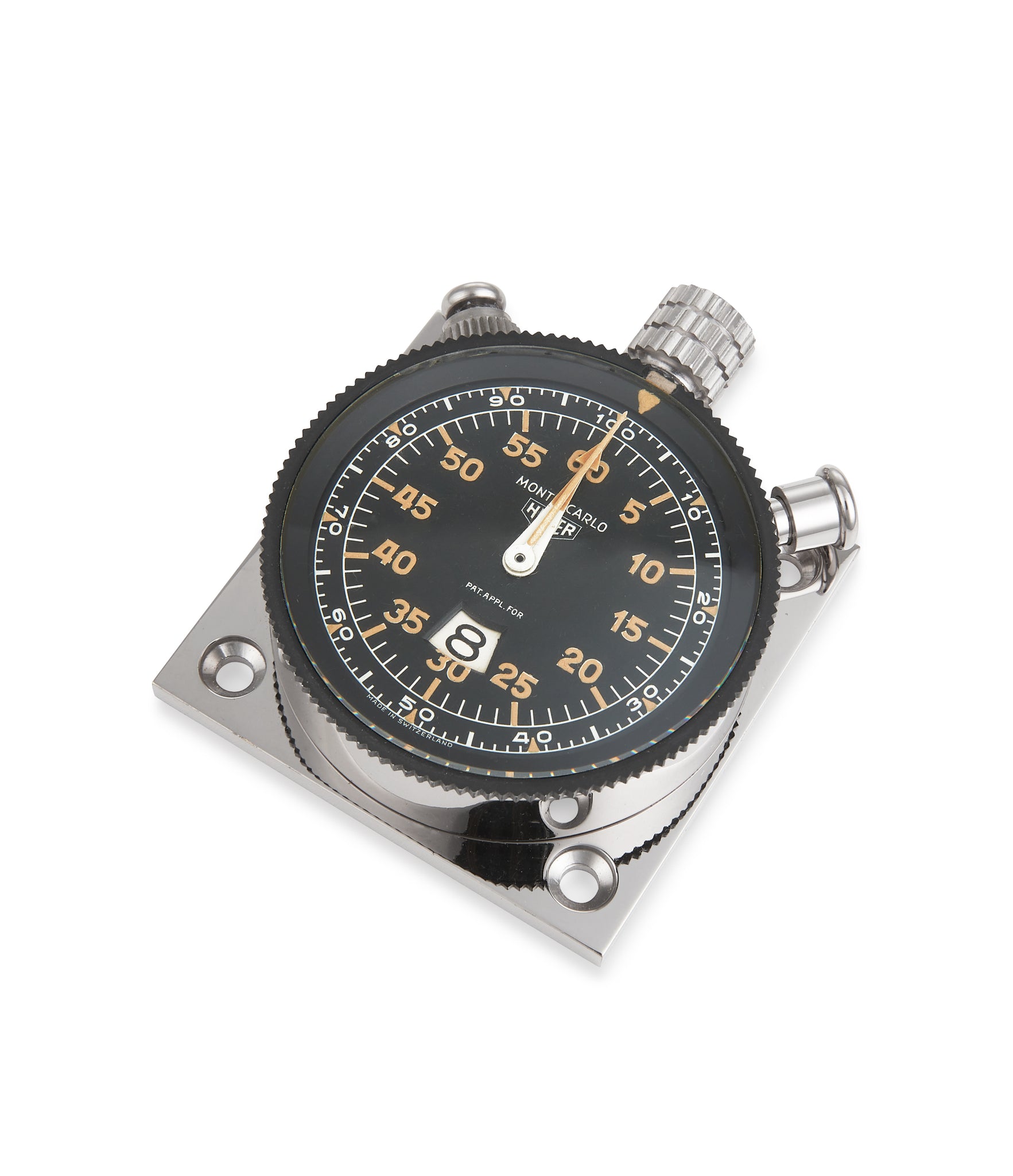 collect vintage Heuer Monte-Carlo Dashboard Timer with original box at A Collected Man London