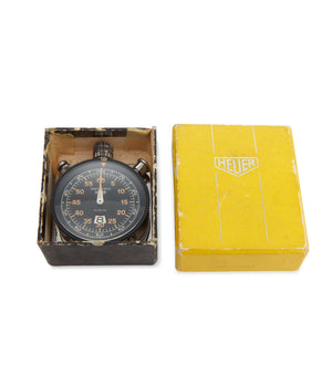 buy vintage Heuer Monte-Carlo Dashboard Timer with original box at A Collected Man London