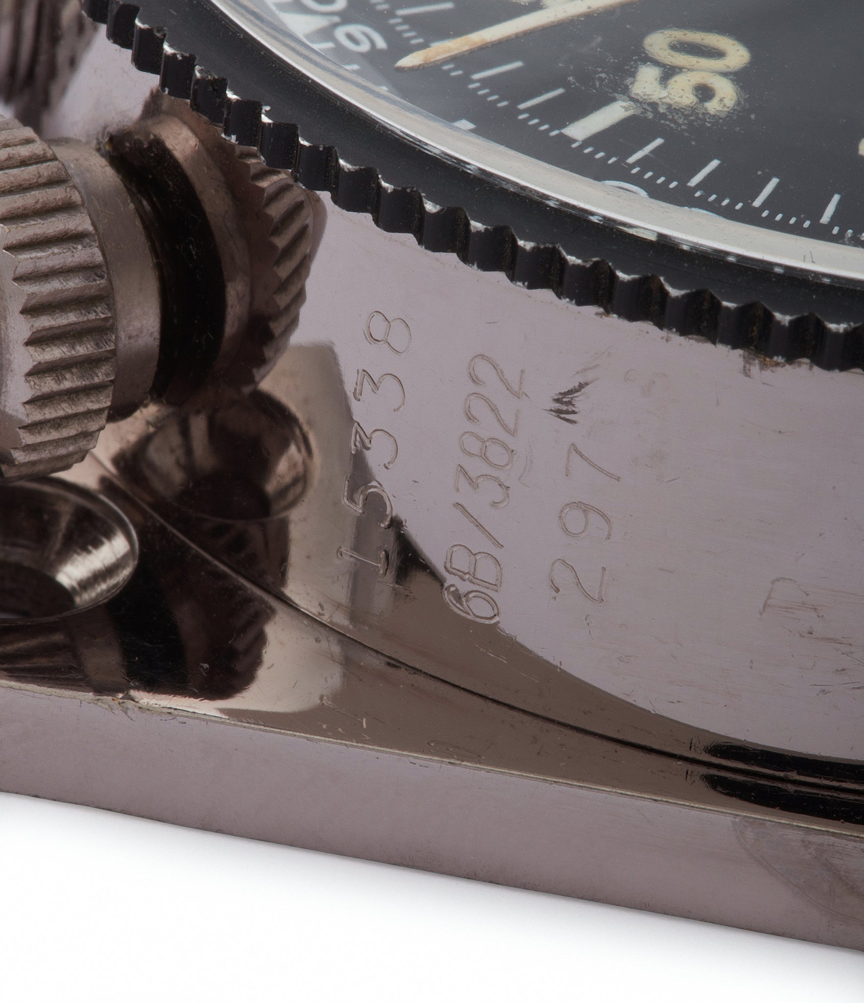 rare 3B/3822 Heuer Monte-Carlo Stopwatch Timer RAF-issued Broad Arrow chronograph for sale at A Collected Man London