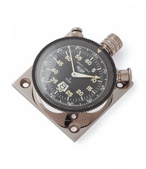 3B/3822 Heuer Monte-Carlo Stopwatch Timer RAF-issued Broad Arrow chronograph for sale at A Collected Man London