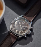dark brown leather watch strap Prague short length for sale A Collected Man London British specialist leather watch straps