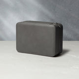 Hong Kong, eight-watch box with compartment, lava grey, saffiano leather | Buy at A Collected Man London