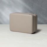 Hong Kong, eight-watch box with compartment, light taupe, saffiano leather | Buy A Collected Man London