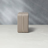 Hong Kong, eight-watch box with compartment, light taupe, saffiano leather | Buy A Collected Man London