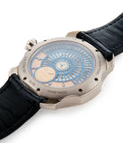 Sarpaneva Korona K3 Northern Stars  steel automatic pre-owned watch with Moon and Little Bear constellation on a blue dial with moon and stars on black strap