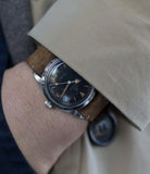 on the wrist vintage Rolex Explorer 6610 steel watch at A Collected Man