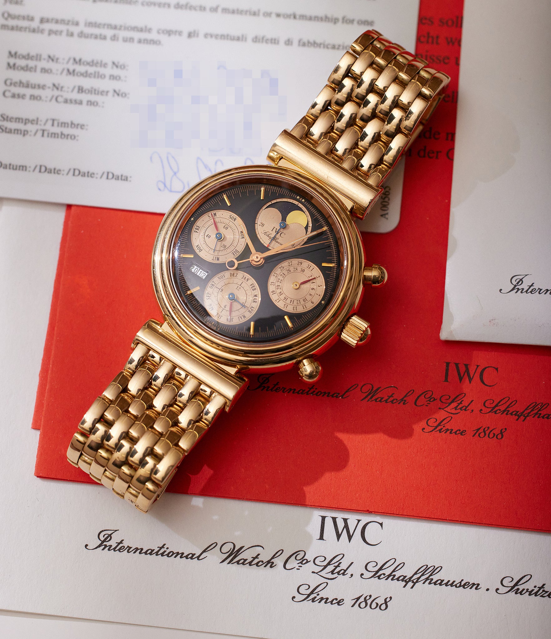 IWC Da Vinci Perpetual Calendar Chronograph, buy rare vintage watches at A Collected Man London