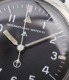circled T tritium dial IWC Mark XI 6B/346 vintage military RAF pilot steel watch online at A Collected Man London vintage military watch specialist
