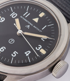 steel vintage IWC Mark 11 6B/346 Cal. 89 British RAF pilot's military steel watch for sale online at A Collected Man London UK specialist of rare watches