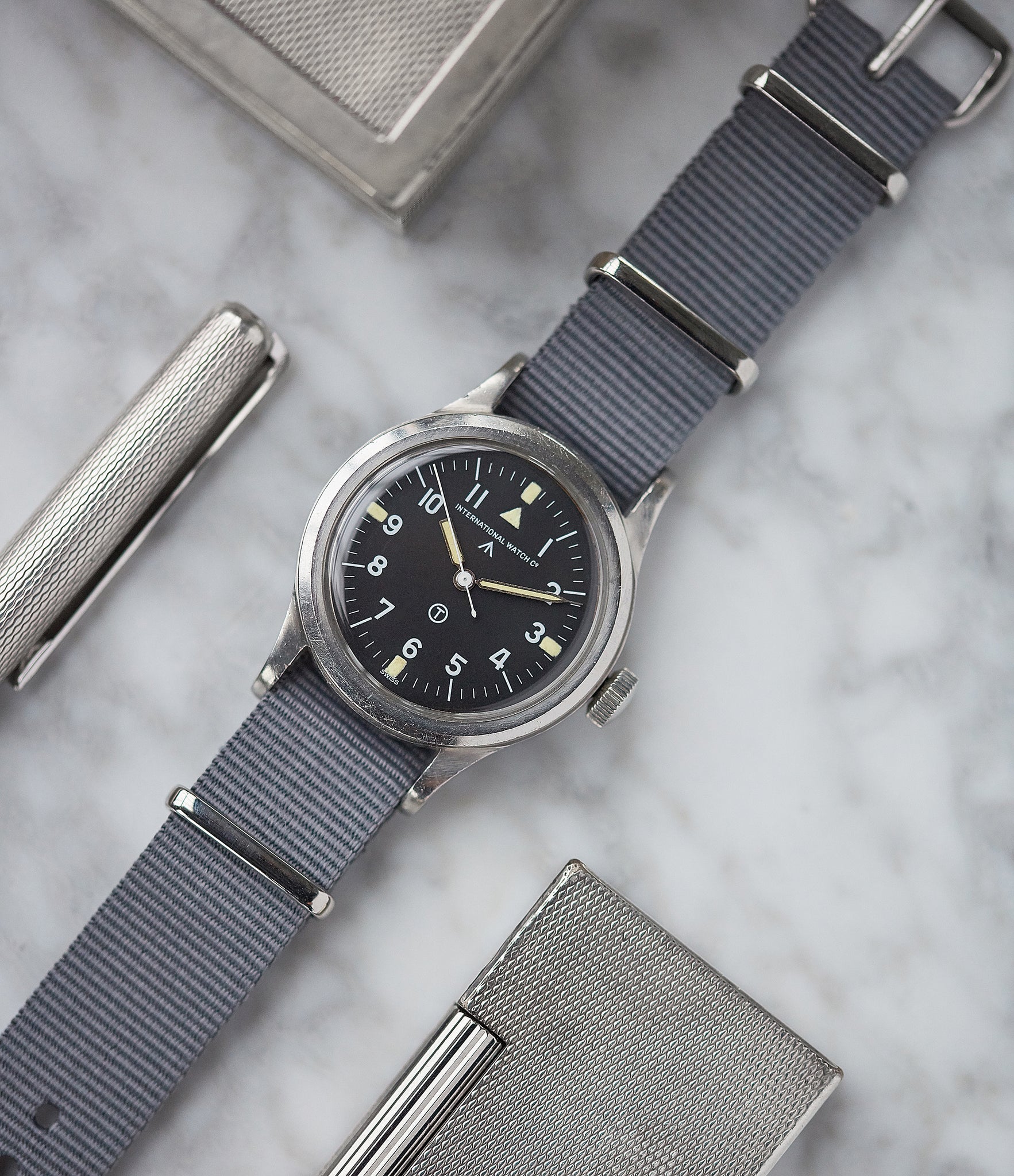 RAF pilot's watch IWC Mark 11 6B/346 British military steel for sale online at A Collected Man London UK specialist of rare watches