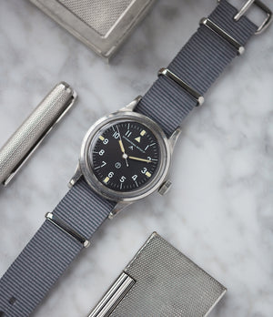 RAF pilot's watch IWC Mark 11 6B/346 British military steel for sale online at A Collected Man London UK specialist of rare watches