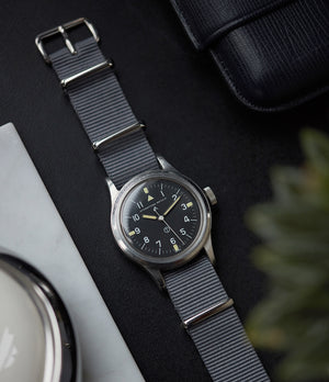 vintage IWC Mark 11 6B/346 British RAF pilot's military steel watch for sale online at A Collected Man London UK specialist of rare watches