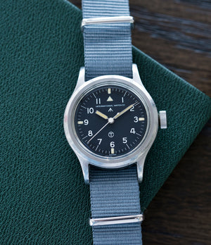 military watch IWC Mark XI 6B/346 steel vintage military wristwatch Cal. 89 for sale online at A Collected Man London UK specialist of rare watches