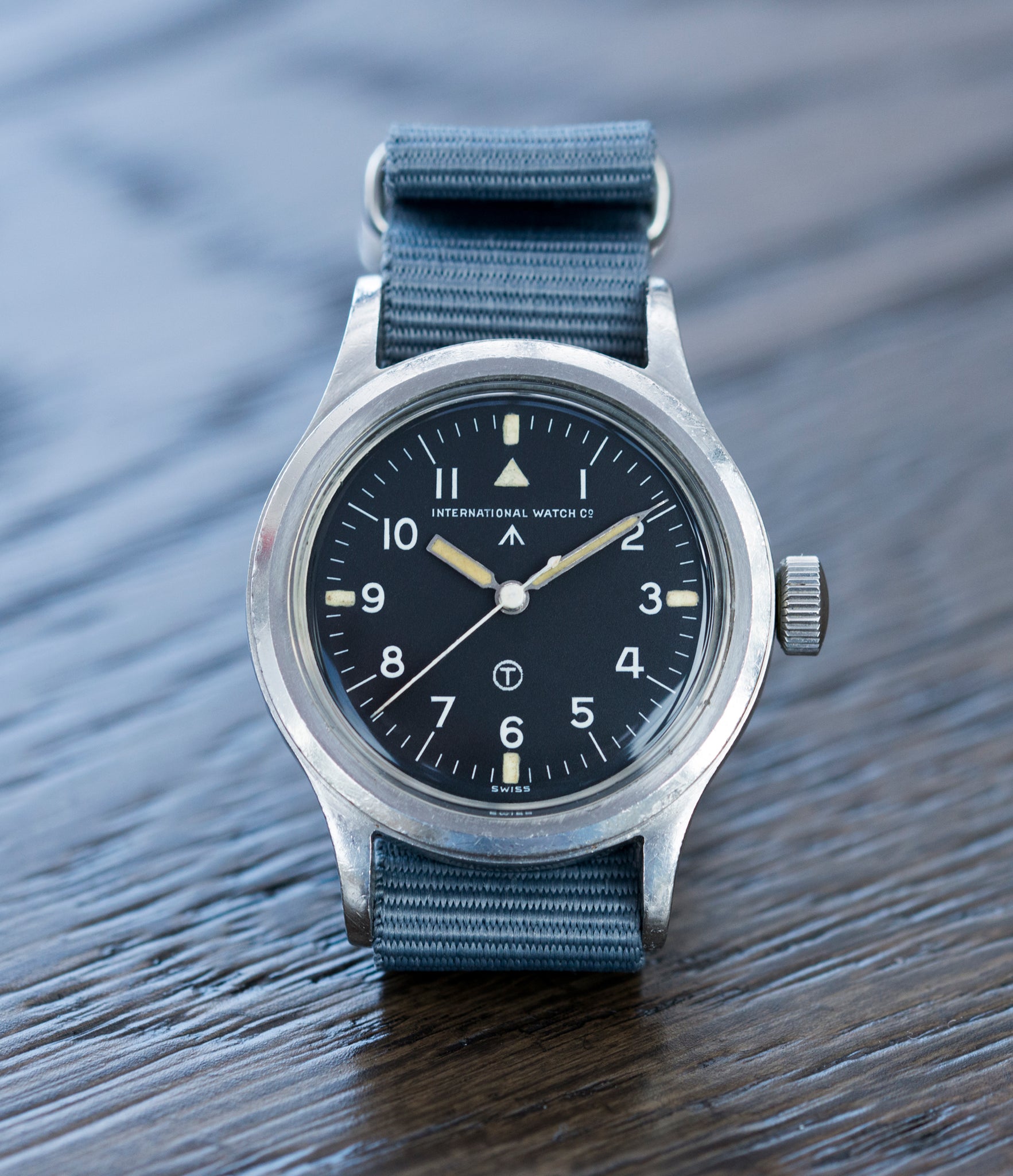 Mark XI IWC 6B/346 steel vintage military wristwatch Cal. 89 for sale online at A Collected Man London UK specialist of rare watches