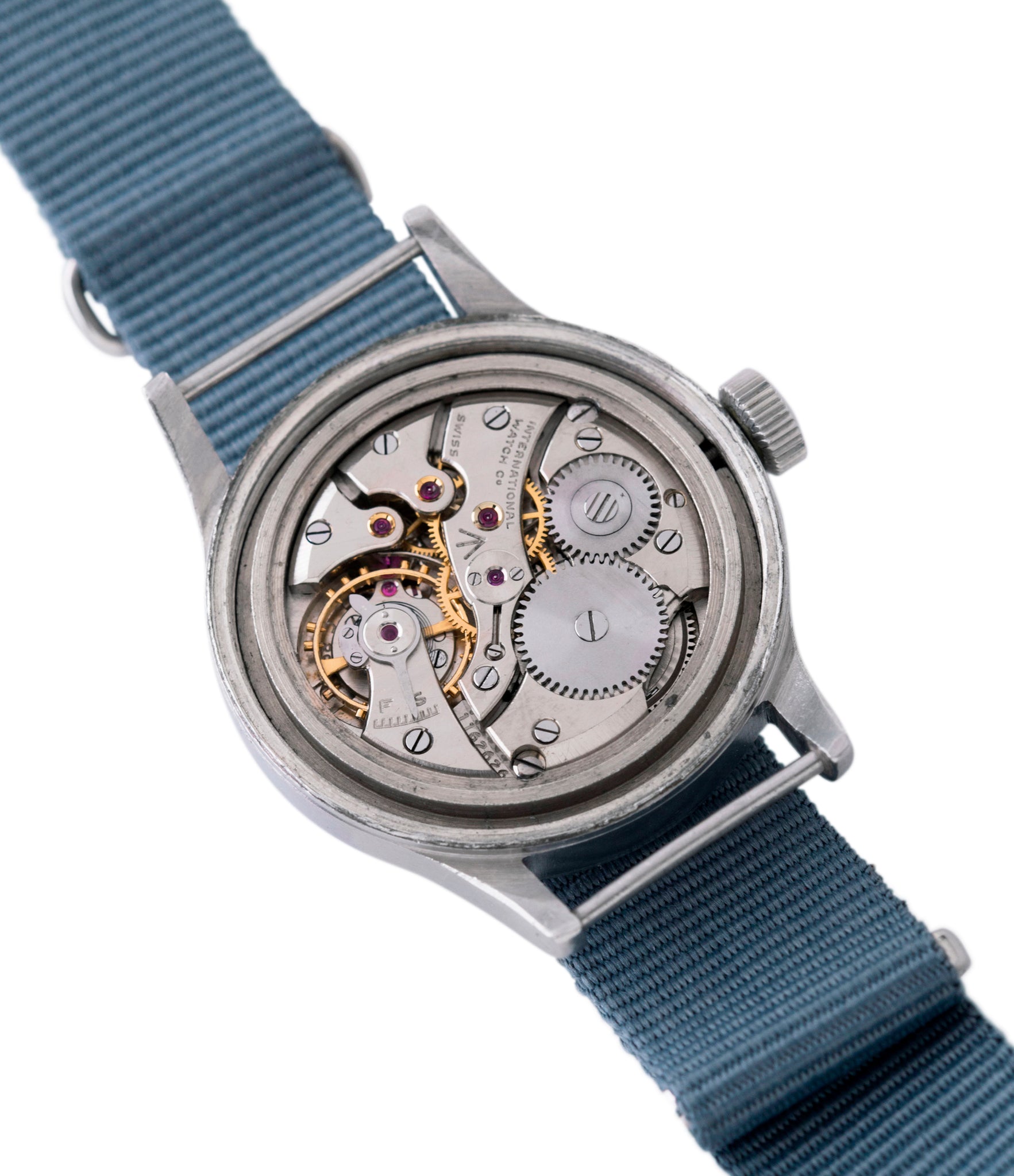 Cal. 89 manual-winding IWC Mark 11 6B/346 steel vintage military wristwatch for sale online at A Collected Man London UK specialist of rare watches