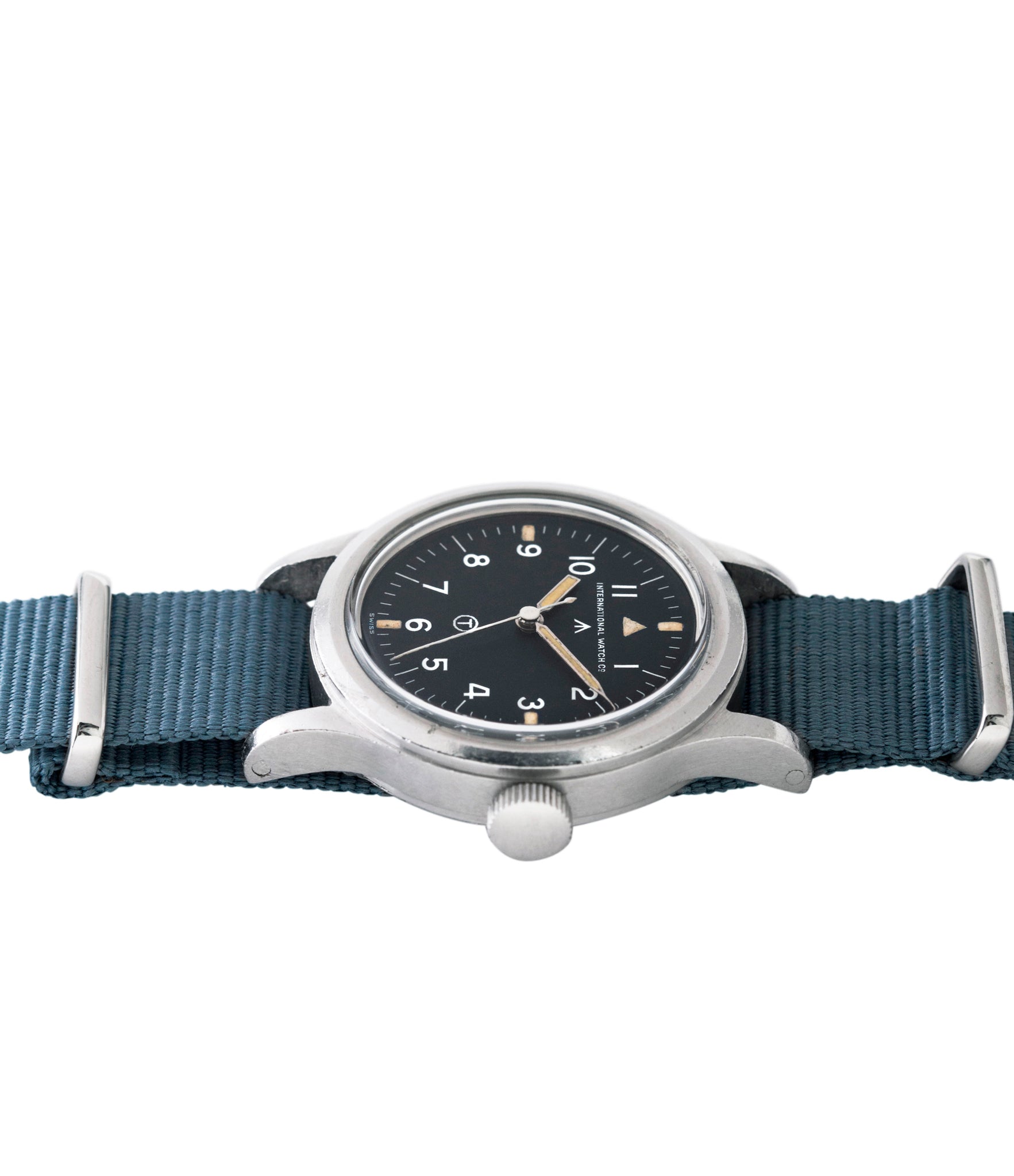 buying IWC Mark XI 6B/346 steel vintage military wristwatch Cal. 89 for sale online at A Collected Man London UK specialist of rare watches