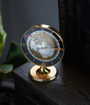 Vintage IMHOF World Time Clock with heure universelle complication for sale at A Collected Man London